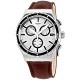 Men's Chronograph Quartz Watch with Leather Strap YVS437