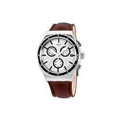 Men's Chronograph Quartz Watch with Leather Strap YVS437