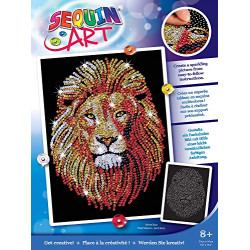 Blue, Golden Lion, Sparkling Arts and Crafts Picture Kit, Multicolor