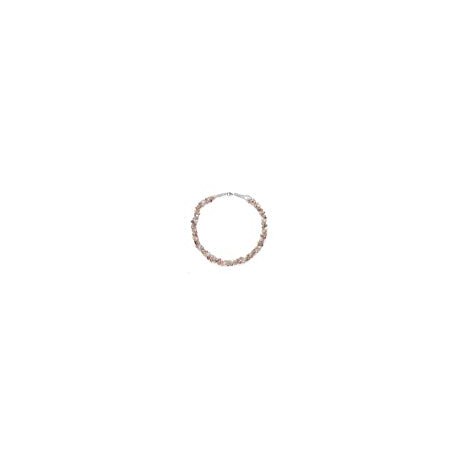 Weaved Pearl Necklace, Sterling Silver Clasp