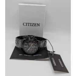 Citizen AN8175-55E Mens Black Quartz Round Analog Chronograph Wristwatch