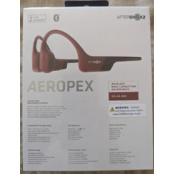 Aeropex AfterShokz Wireless Headphones Solar Red Bone Conduction
