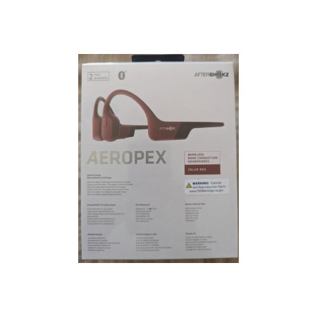 Aeropex AfterShokz Wireless Headphones Solar Red Bone Conduction