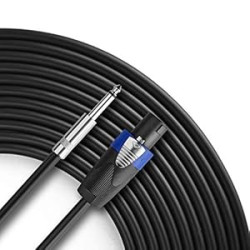 25 Feet Speakon to 1/4 Speaker Cable