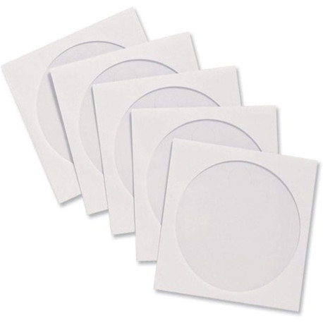 Compucessory CD/DVD Window Envelopes (CCS26500),White