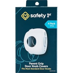 Safety 1st Parent Grip Door Knob Covers, White, One Size,4 Count (Pack of 1)