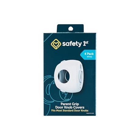 Safety 1st Parent Grip Door Knob Covers, White, One Size,4 Count (Pack of 1)