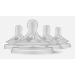 Philips Avent Natural Response Nipples, Extra Fast Flow 5, 4-Pack, SCY965/04