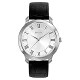Bulova Men's Classic 3-Hand Quartz Black Leather Strap Watch