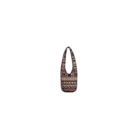 Hippie Crossbody Bag Thai Top Zip