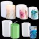 3 Pack Cylinder Candle Molds and 2 Pack Hexagon Shaped Candle Molds Cylinder Light Resin Mold