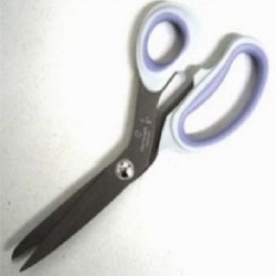 Titan-Edge 8.5” Titanium-Coated Bent Shears – Gray/Purple