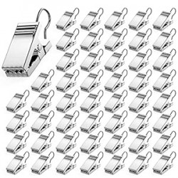50 PCS Curtain Hooks Heavy Duty Clips