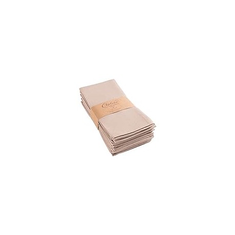 Cloth Dinner Napkins - Set of 12 Oversized (20 x 20 inches) (Taupe)