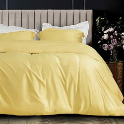 3 Pieces Satin Twin Duvet Cover Set