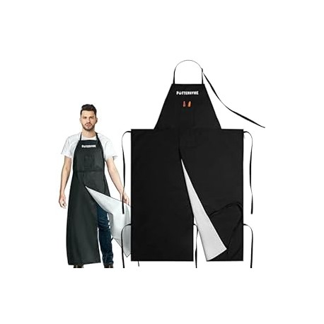 Reusable Full Coverage Waterproof Pottery Apron Split Leg