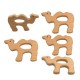 Natural Wooden Camel Teether Toys Pendant
