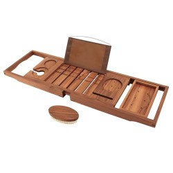 Premium Teak Bathtub Tray