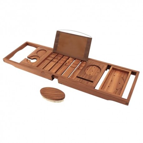 Premium Teak Bathtub Tray
