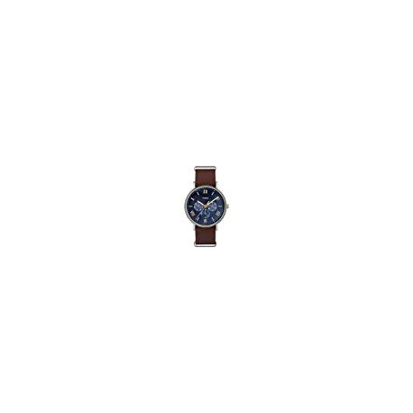 TW2R81900 Southview 41mm Multifunction Brown/Blue Leather Slip-Thru Strap Watch