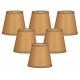 Chandelier Shade, 3 x 5 x 4.5, Brown, 6-Pack
