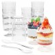 Exquisite Mini Dessert Cups With Spoons 200 Pcs