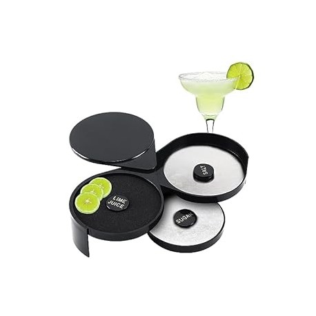 Margarita Salt Rimmer Bar Quality Rimmer 3-Tier Rotating