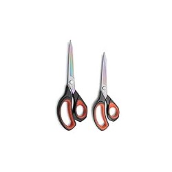 2 Pack Premium Tailor Scissors Heavy Duty Multi-Purpose