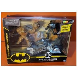 DC The Caped Crusader 1st Edition Batman vs. Clayface Batcycle BatMoto