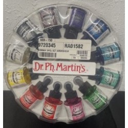 Bombay India Ink (Set 1) Ink Set, 1.0 oz, Set 1 Colors, 1 Set of 12 Bottles