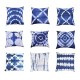 100% Cotton Square Sofa Cushion Cover Shibori Set of 5