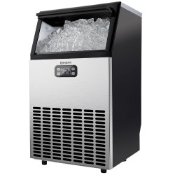 Commercial Ice Maker Machine, 100lbs/24H Stainless Steel Under Counter ice Machine