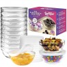 Mini 3.5 Inch Small Glass Bowls with Lids
