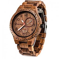 Wood Watches for Men Analog Quartz