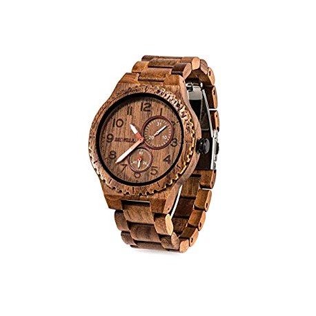 Wood Watches for Men Analog Quartz