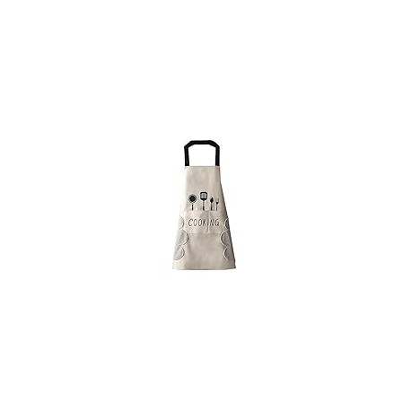 Women Kitchen Apron with Hand Wipe Pockets