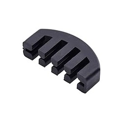 Rubber 4/4 Violin Practice Mute, Black