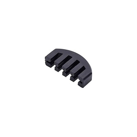 Rubber 4/4 Violin Practice Mute, Black
