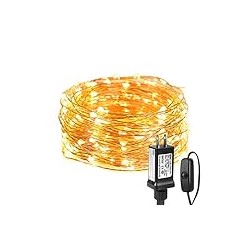 Lighting EVER Fairy Lights Plug in, 33ft 100 LED String Lights for Bedroom