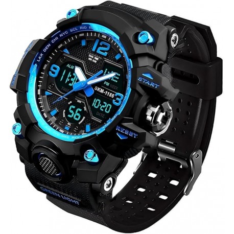 Men's Analog Sports Watch, LED Military Digital Watch