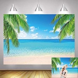 Summer Tropical Beach Theme Photo Backgrounds 5X3FT