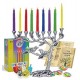 Tree of Life Menorah Set for Hanukkah