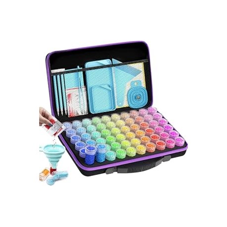 60 Slots Storage Container for Diamond Art Kits for Adults