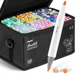 Alcohol Markers Brush Tip - 168-color