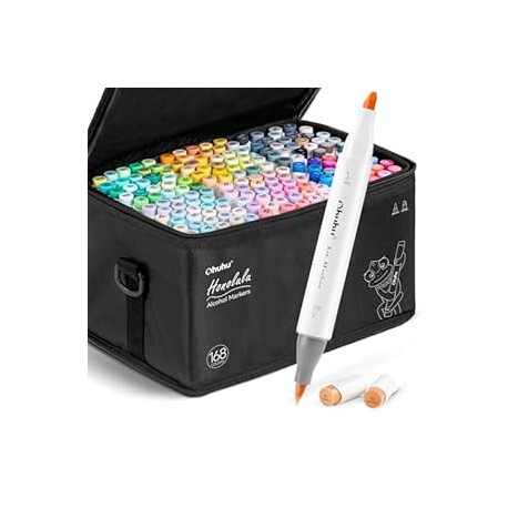 Alcohol Markers Brush Tip - 168-color