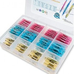 200PCS Heat Shrink Butt Wire Connector Kit