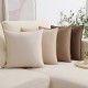 Velvet Throw Pillow Covers 16x16 Set of 4