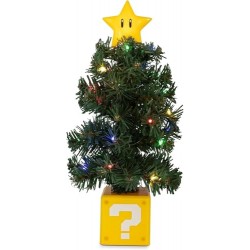 Nintendo Super Mario Bros. Super Star LED USB-Powered Light-Up Desktop Holiday Tree