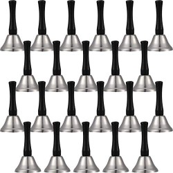 24 Pieces Hand Bells Steel Service Handbells