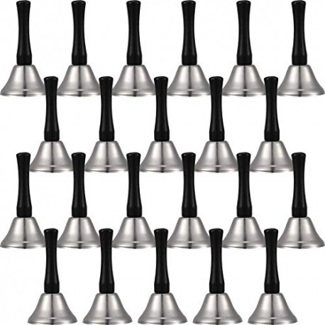 24 Pieces Hand Bells Steel Service Handbells